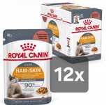 Royal Canin 12x 85g + Gratis, Hair Skin Saszetki Kot Sierść Karma Cat