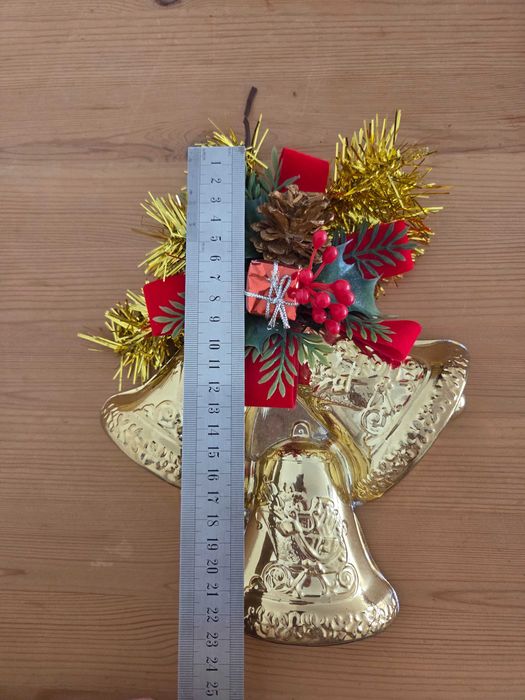 Adorno de Natal - sinos dourados