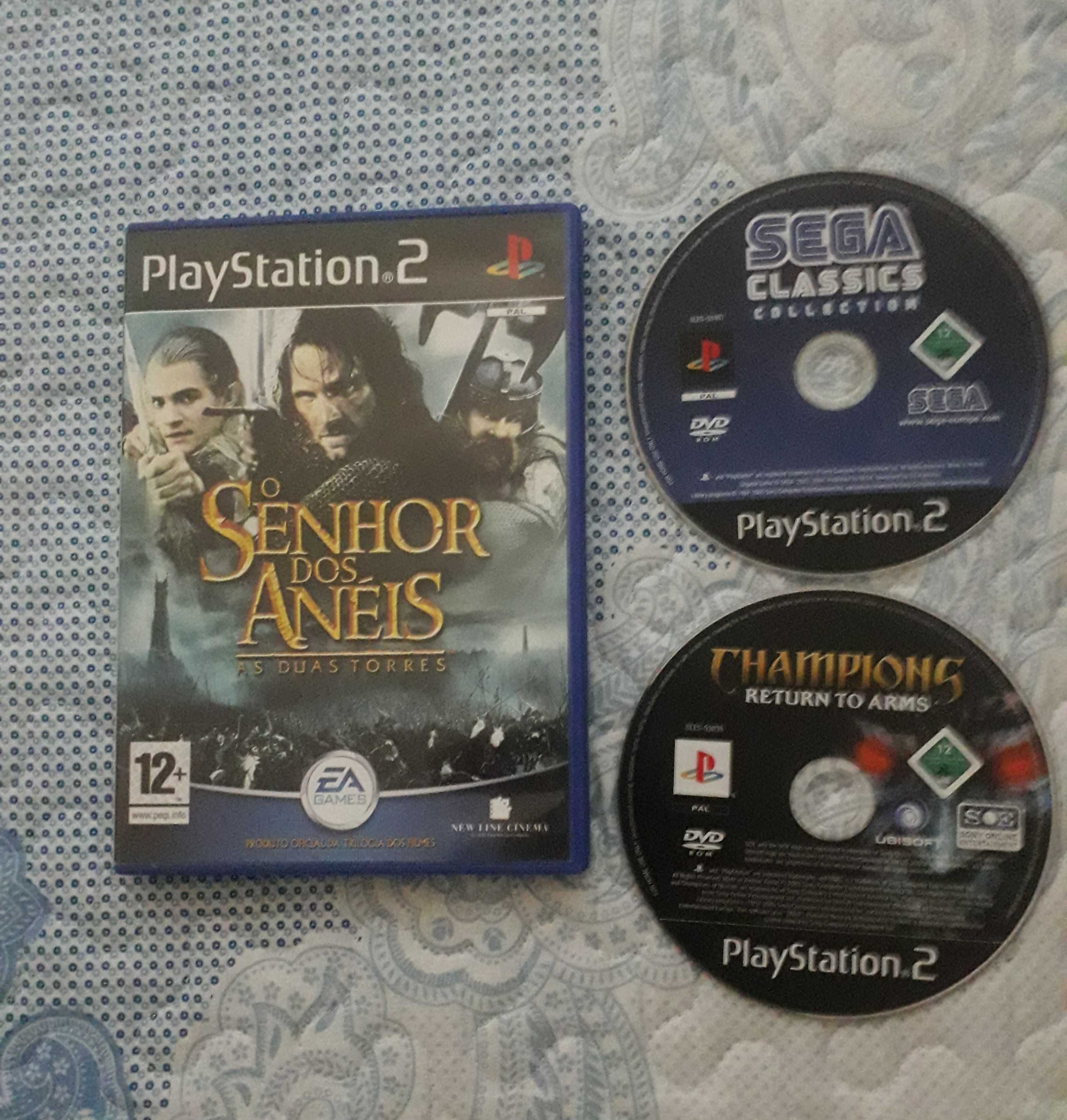 Jogos ps2 e comando