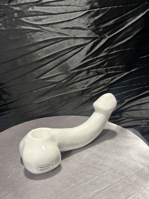 Ceramiczny świecznik o humorystycznej formie – sygnowany – 22,5 cm
