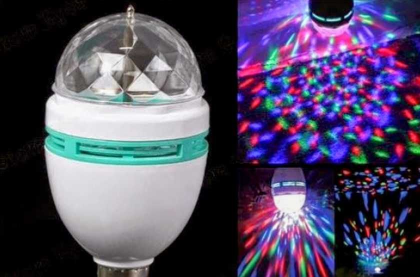 Żarówka disco projektor 3 LED