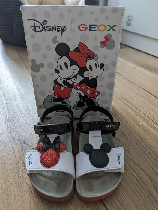 Sandałki Geox Baby Chalky Girl myszka Miki Minnie Disney, nowenowe