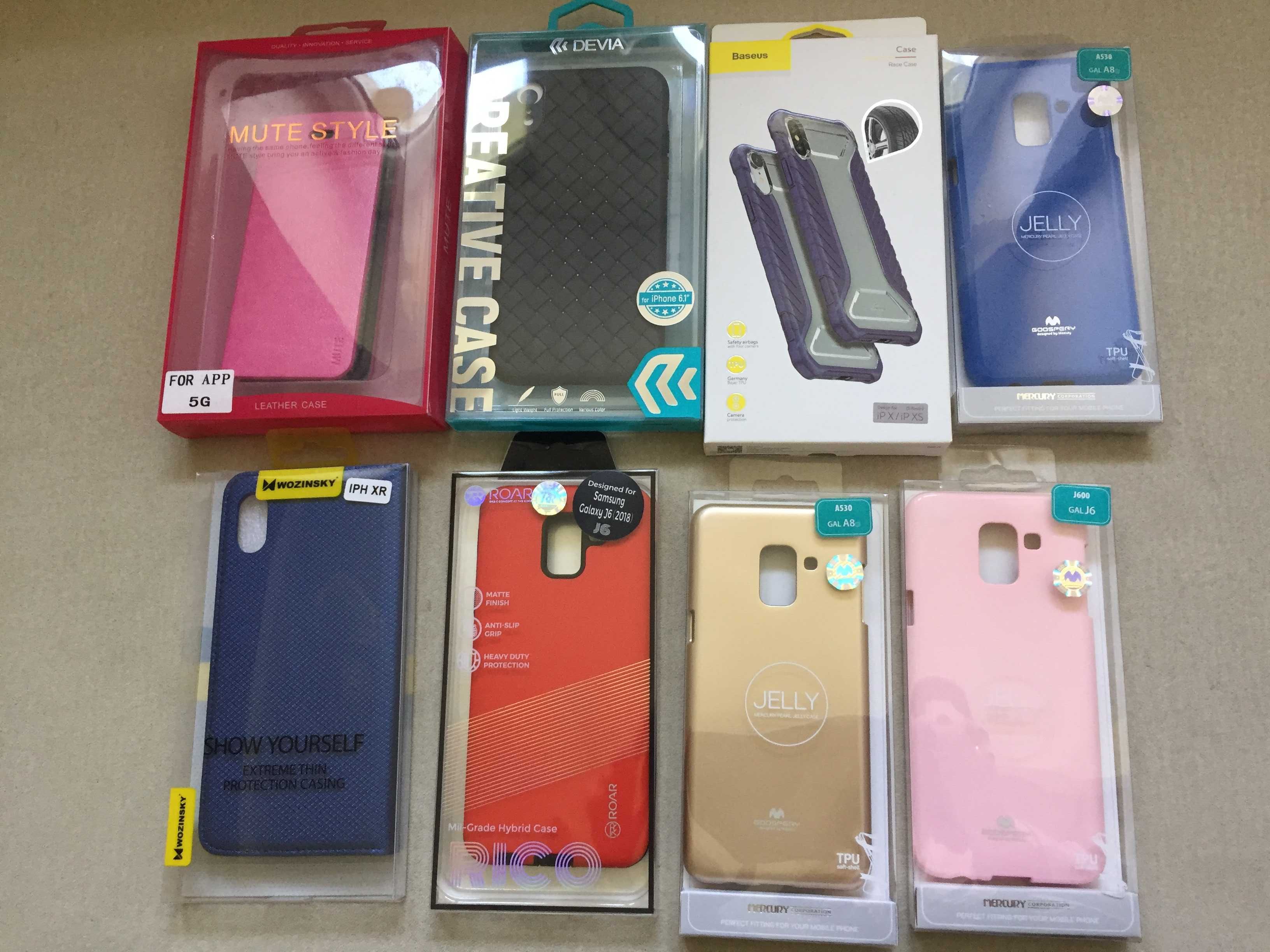 pakiet etui na telefon różne rodzaje