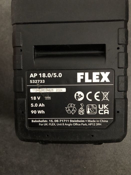 Безщіткова акум.болгарка Flex L125 18.0 EC