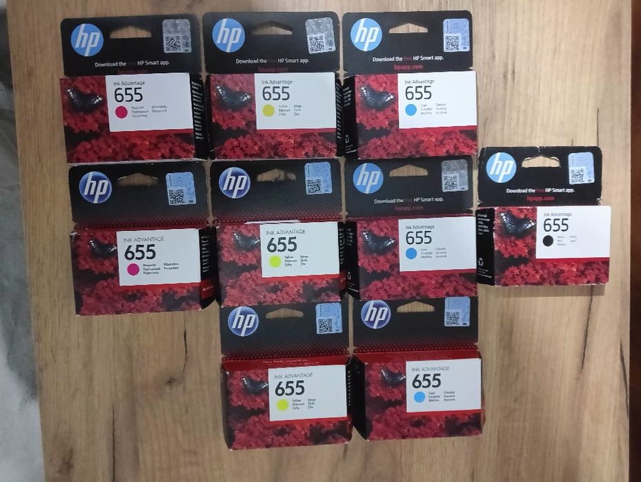Tusze oryginalne HP 655