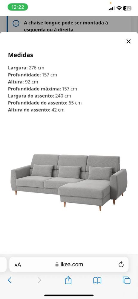 Vendo sofa como novo