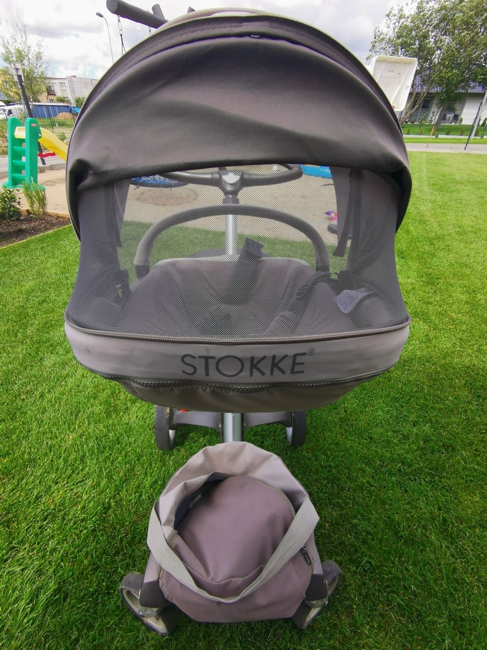 Stokke xplory, spacerówka+gondola+śpiwór+osłona na deszcz+torba