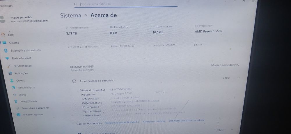 Pc gaming com periféricos