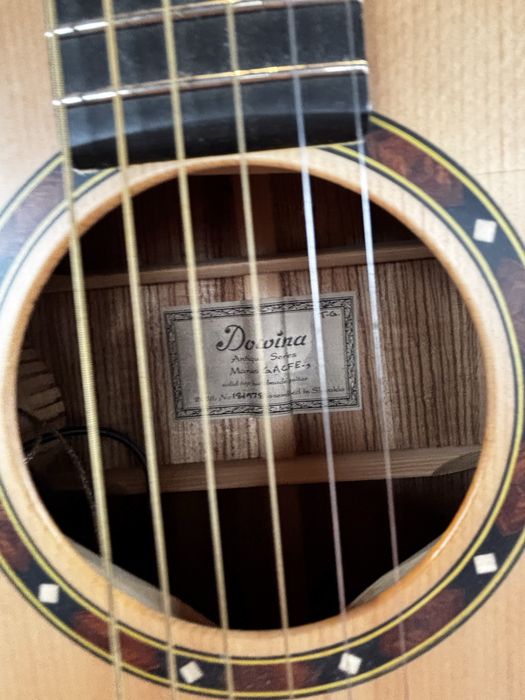 Gitara dowina electro acoustic nr181978 recznie robiona antique series