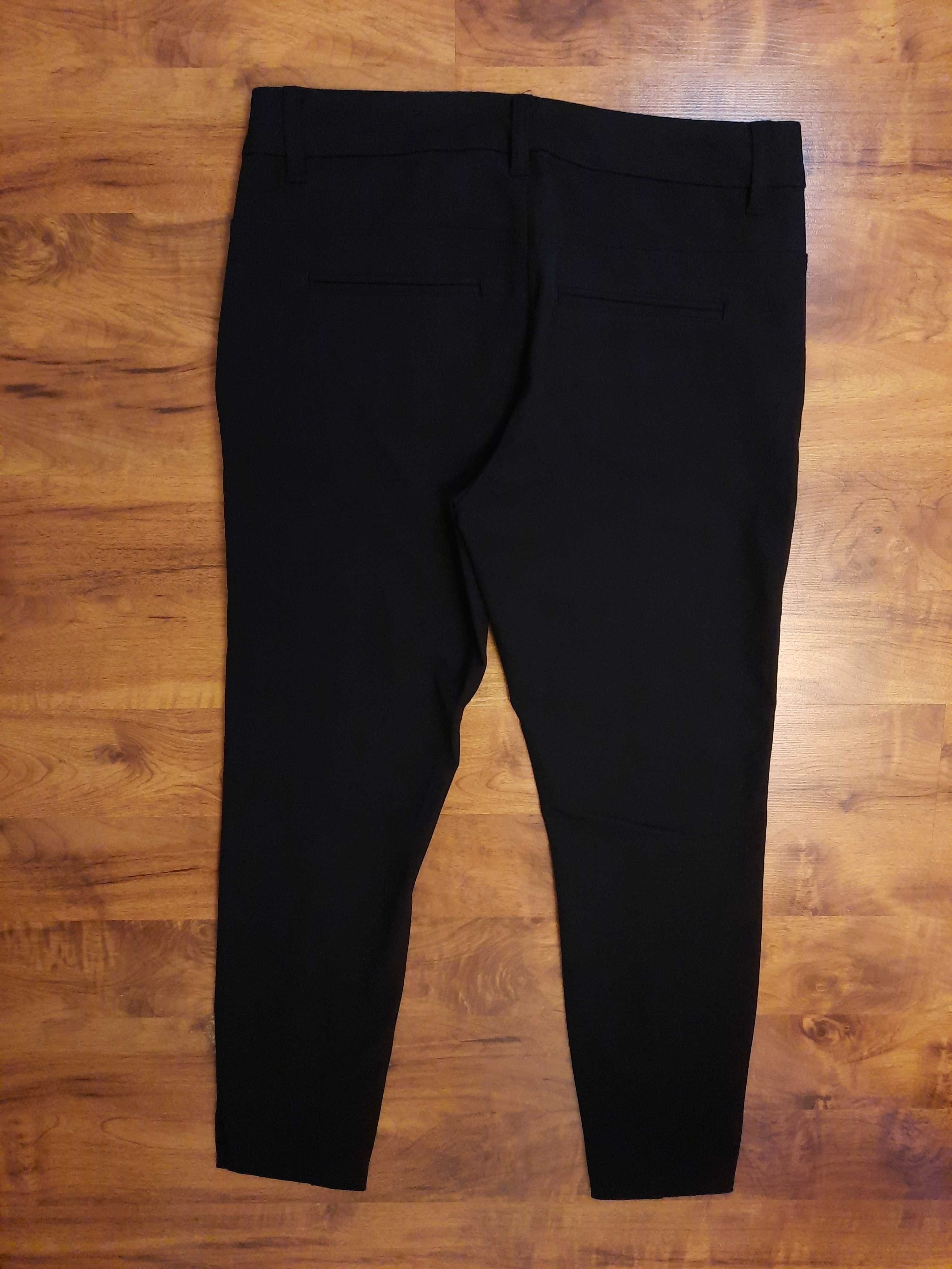 Spodnie chinosy eleganckie chinos wizytowe czarne Pulz Jeans 36 S