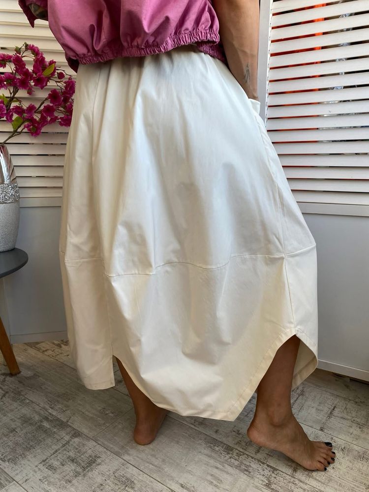 Dolce Vita włoska spódnica midi boyfriend zip one size new