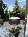 Balia ogrodowa z piecem jacuzzi ogrodowe