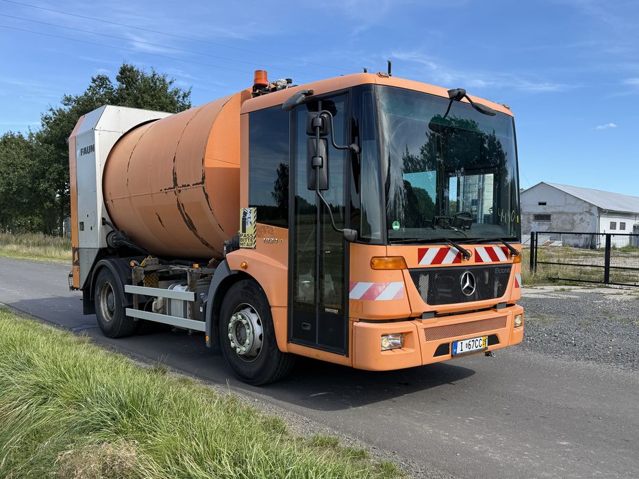 Mercedes Econic 1824 Smieciarka Faun roto rotopresse