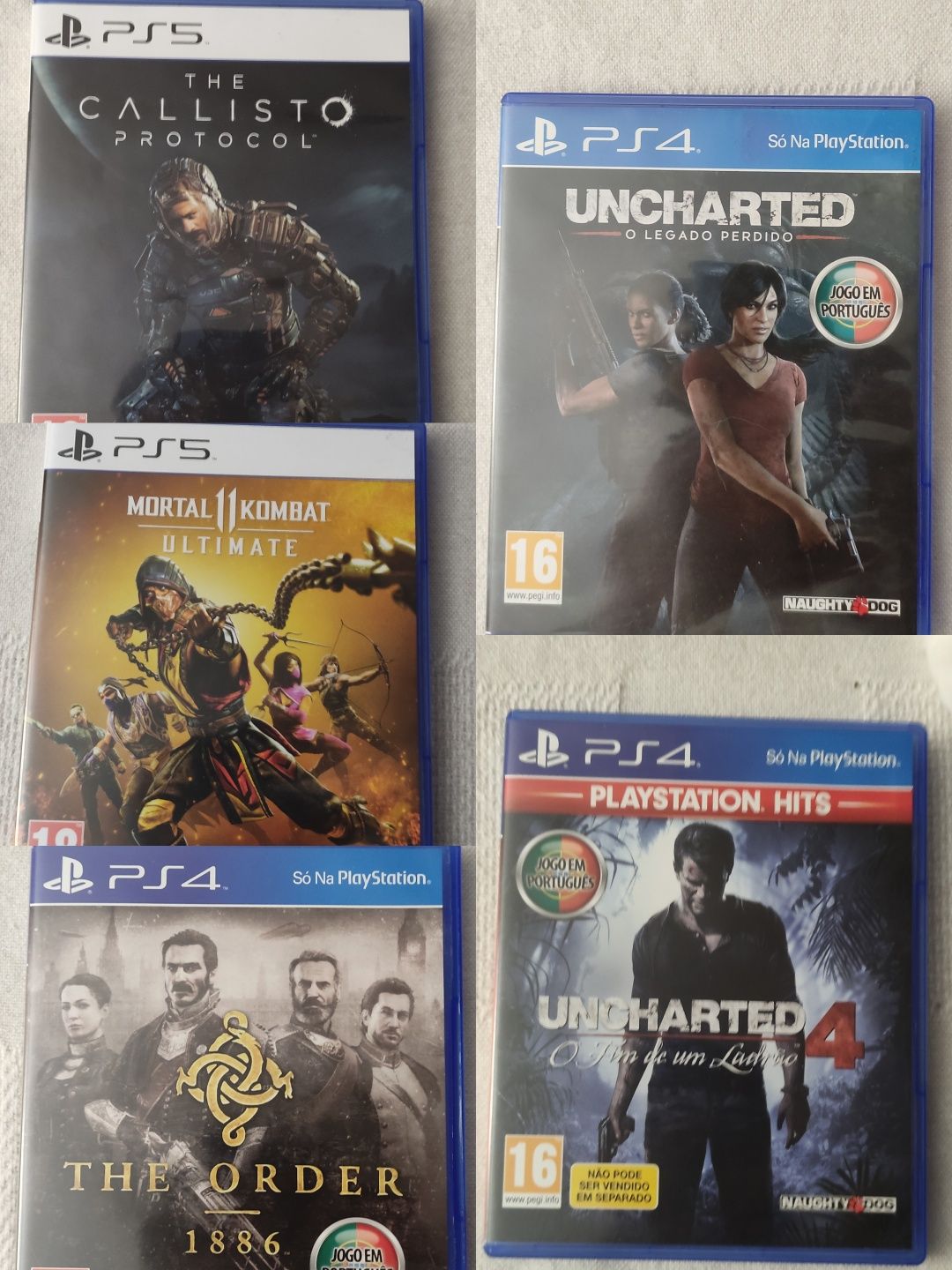 Jogos PS4/PS5 em muito bom estado