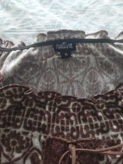 Vestido manga comprida "Natura", tamanho M, NOVO