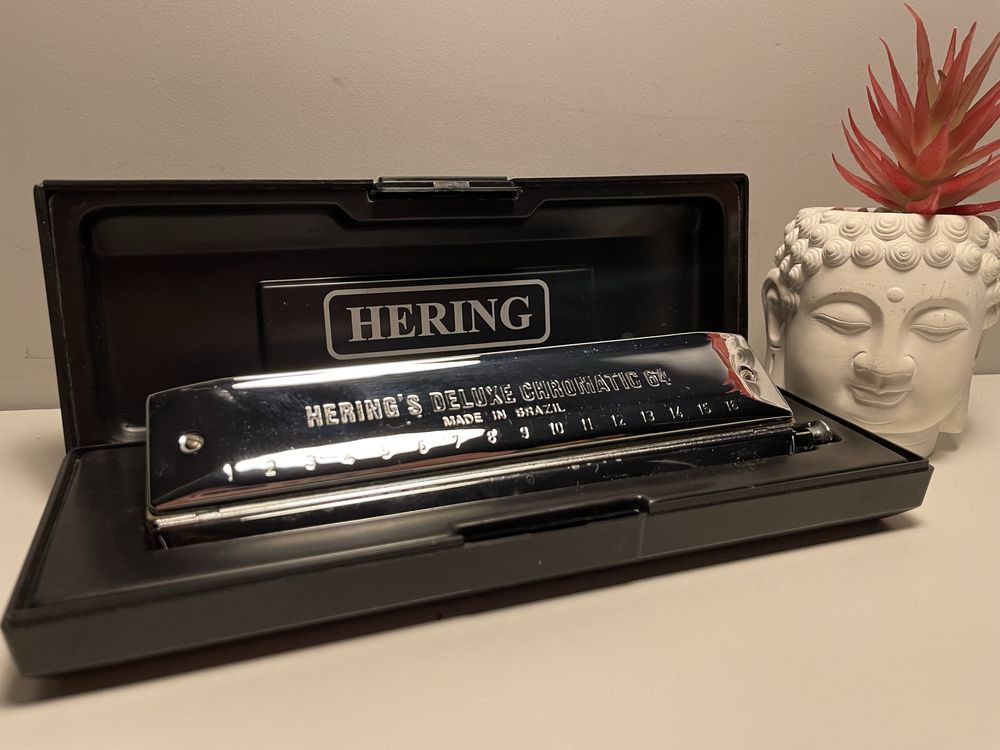 Harmonijka ustna Hering 6164 Deluxe Chromatic - zadbana, z kolekcji