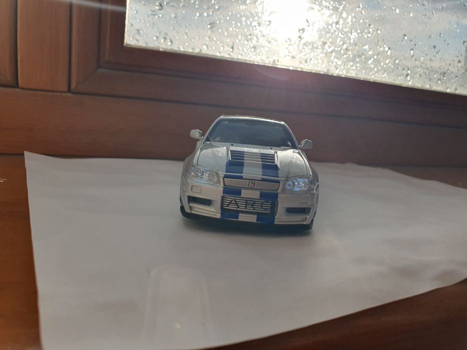 Модель автомобіля Nissan GTR R34 Skyline з фільма "Форсаж" маштаб 1:32