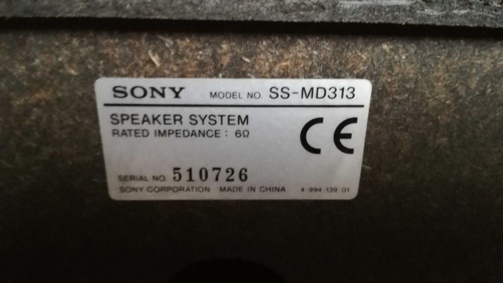colunas Sony SS-MD313