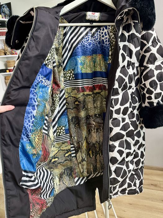 Пухове пальто розмір S, пуховик для вагітної