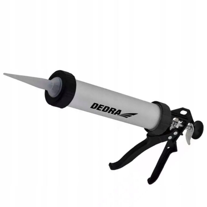 Dedra Wyciskacz Pistolet Do Silikonu Mas Tubowy 600ml Aluminiowy 1201-