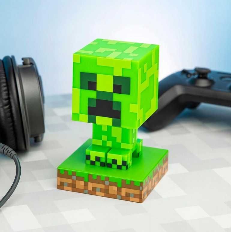 Mini lampa Minecraft Creeper lampka nocna Icon 3D