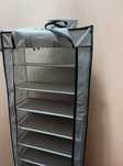 Mobilny wysoki organizer na buty 9 poziomowy 155 cm szafa pojemnik