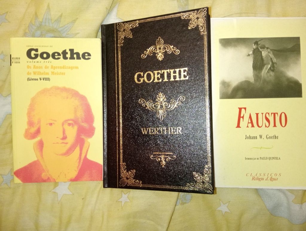 Goethe 3 livros  fausto werther Meister aprendizagem