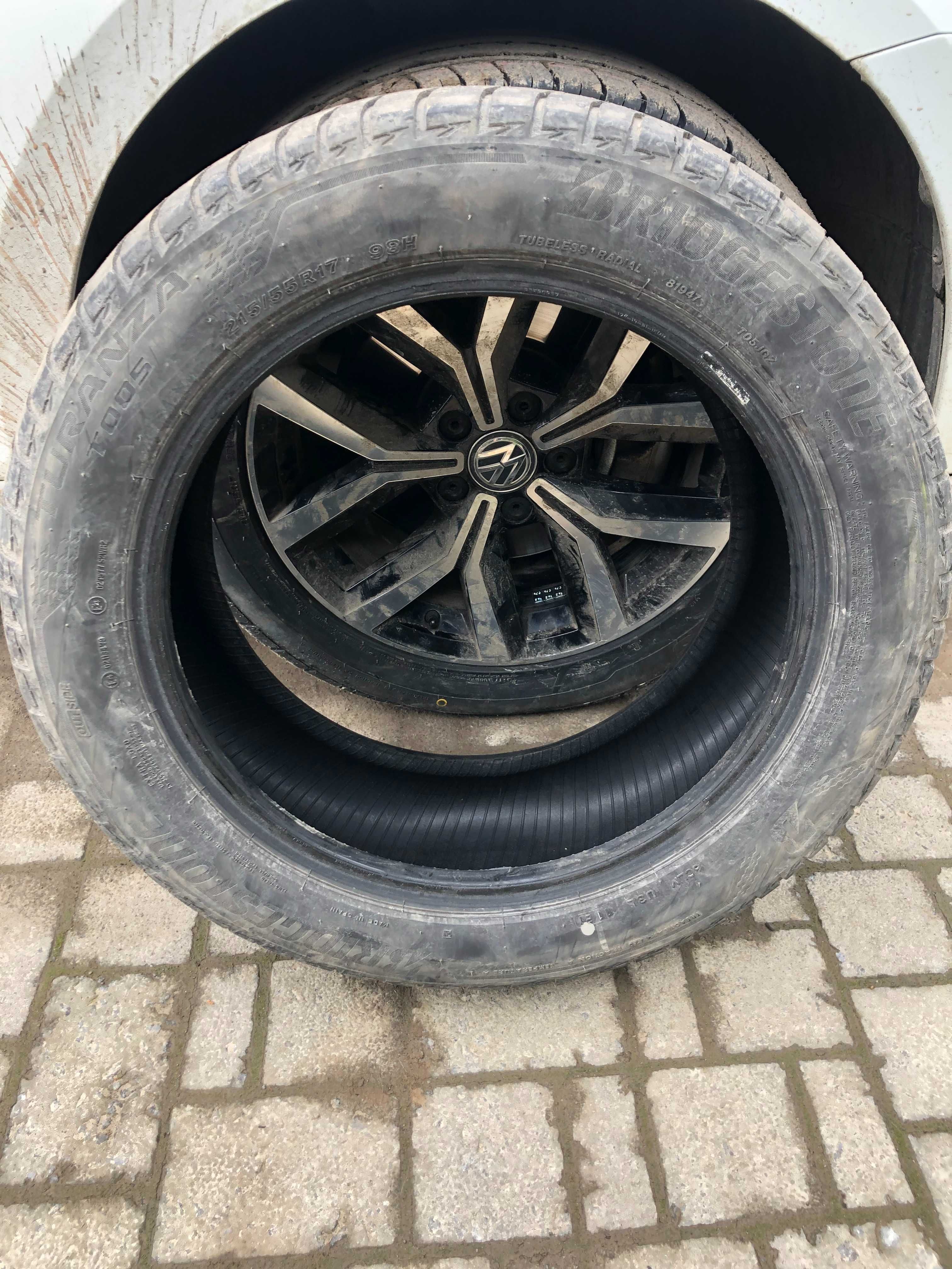 Шина. Резина. 215/55/r17 BRIDGESTONE TURANZA T005