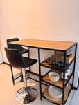Conjunto de Mesa de Bar + 2 Cadeiras de bar