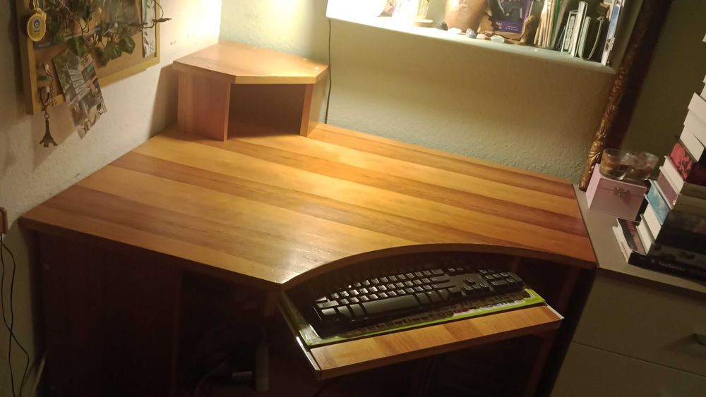 Biurko narożne fornirowane