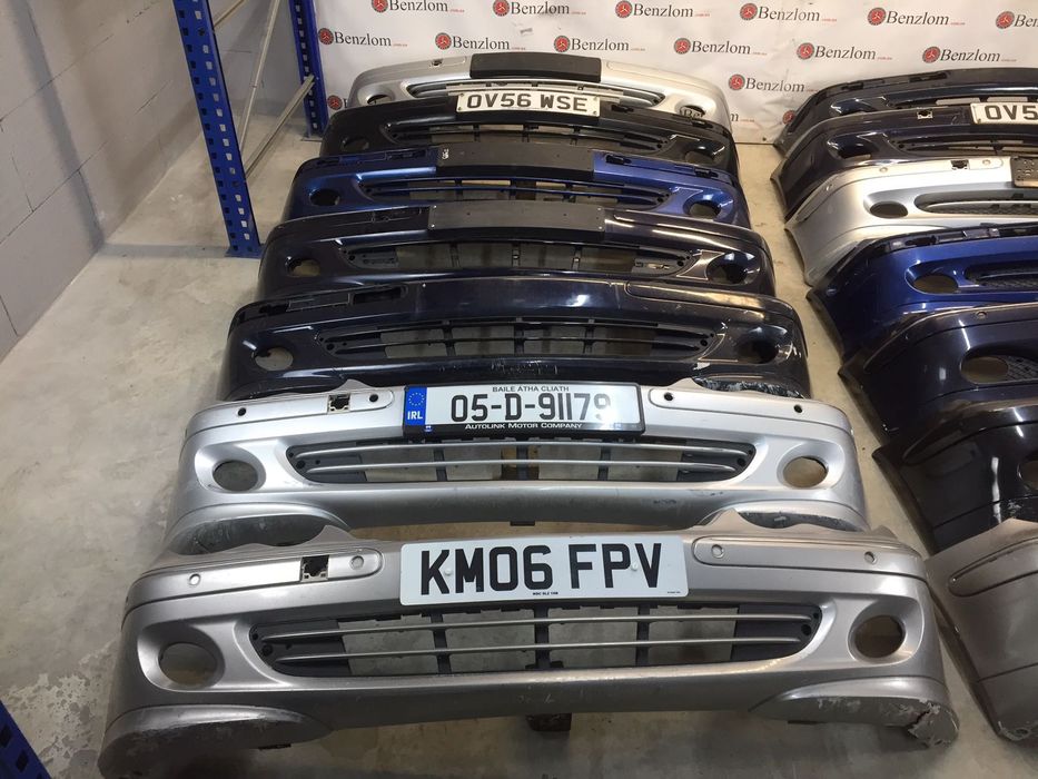 Бампер передній  Mercedes W203 передний +крюк заглушка решітка 208 211