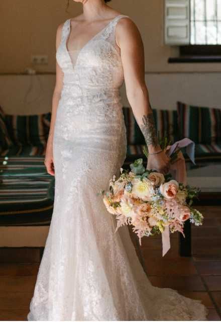 Vestido de Noiva Nicole Milano – Modelo Sereia com Saia Removível (44)