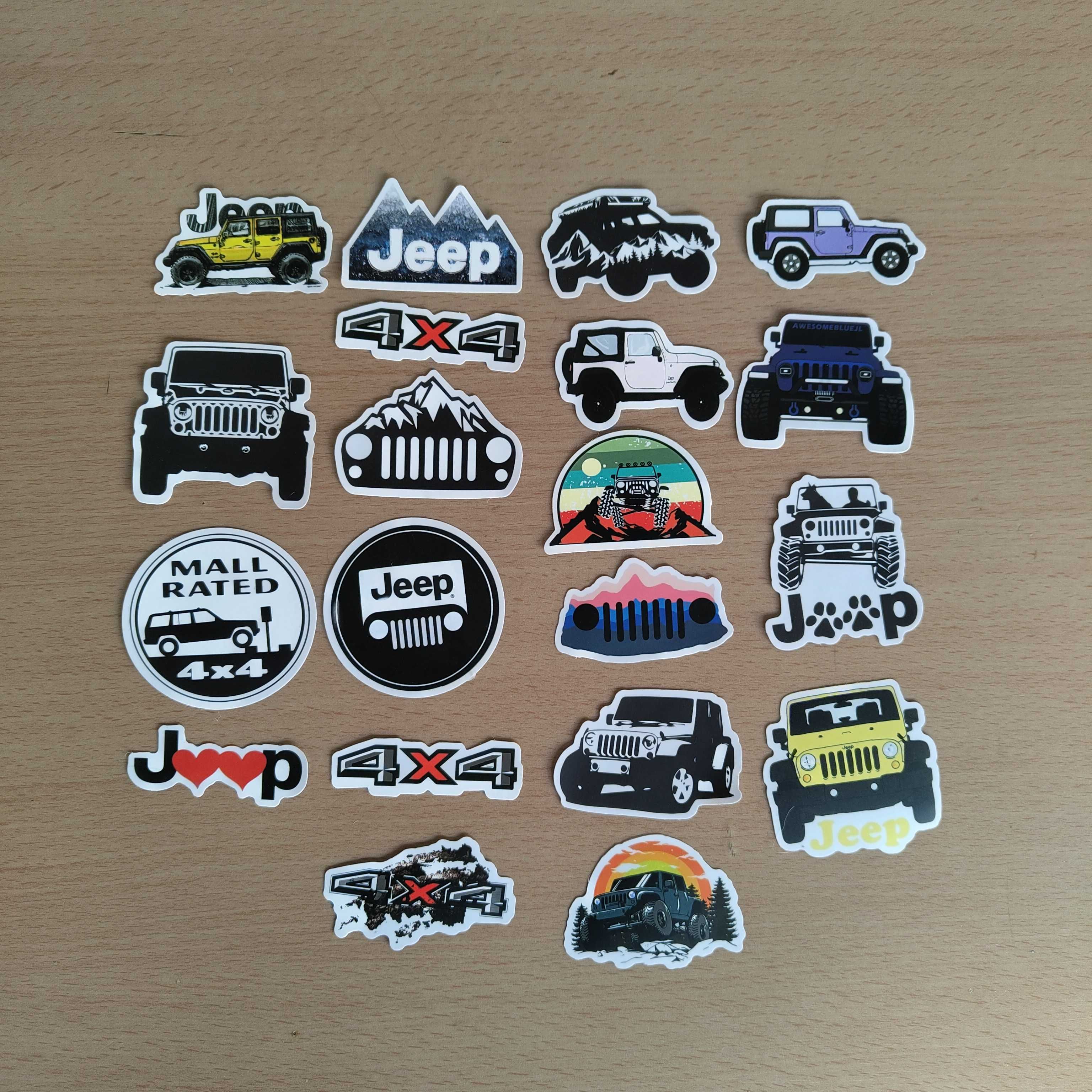50 Autocolantes Stickers Jeep Carro