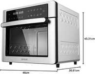 Cecotec PiekarnikFrytkownica gorące powietrze BakeFry 3000 Touch Steel