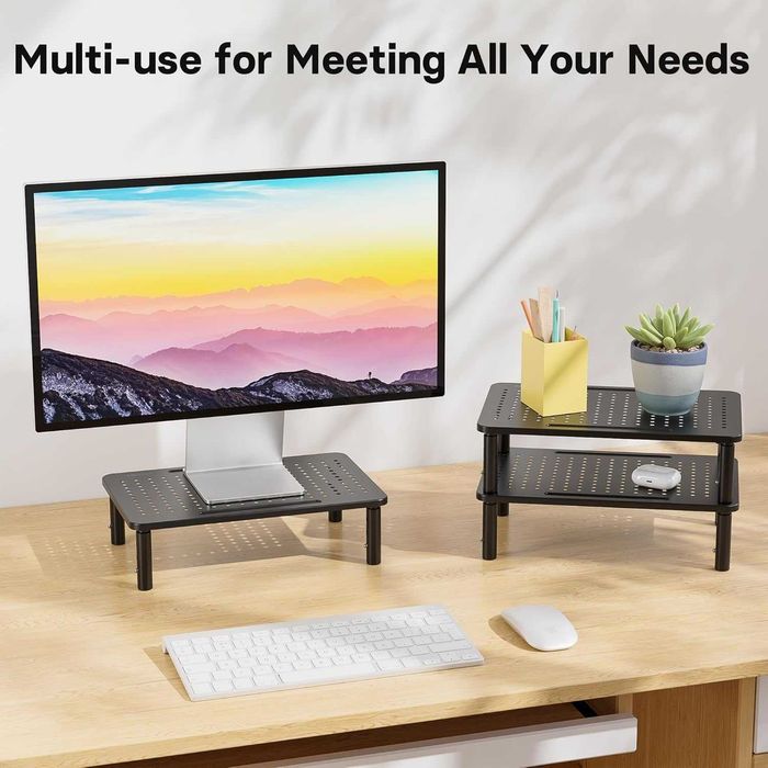 BONTEC Stojak na Monitor, laptopa z Regulacją Wysokości do 20 kg