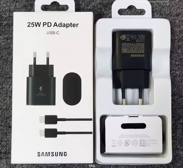 Оригінальна швидка зарядка  Samsung 25 W  Виробник В'єтнам.