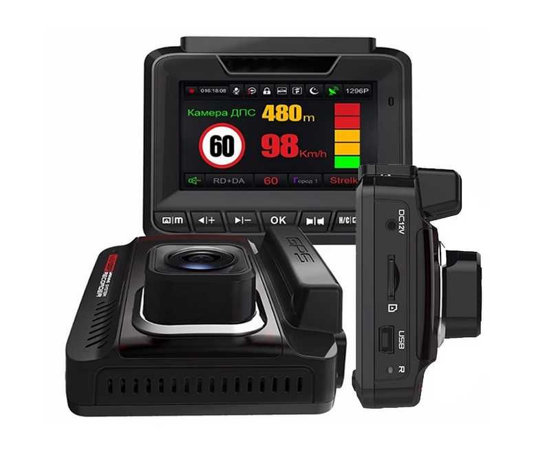 Видеорегистратор автомобильный  HD 2304x1296 GPS комбоустройство