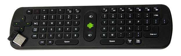 Comando Remoto Air Mouse QWERTY 2.4GHz Wireless NOVO