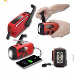 Radio tranzystorowe solarne korbka awaryjne powerbank  3w1
