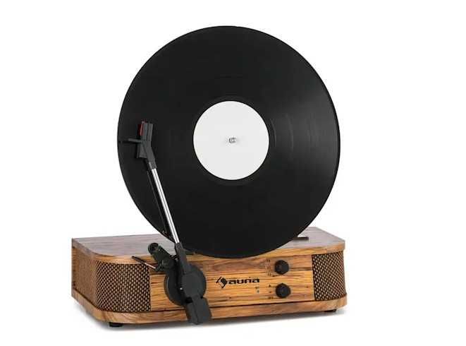 Gramofon retro, USB, Bluetooth, wyjście liniowe, drewno, Verticalo SE