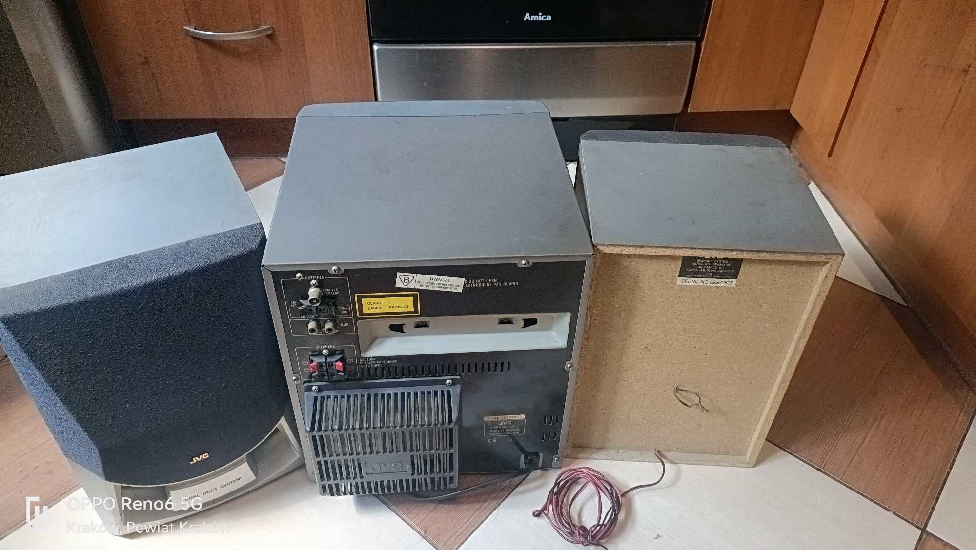 wieża jvc plus kolumny 60w