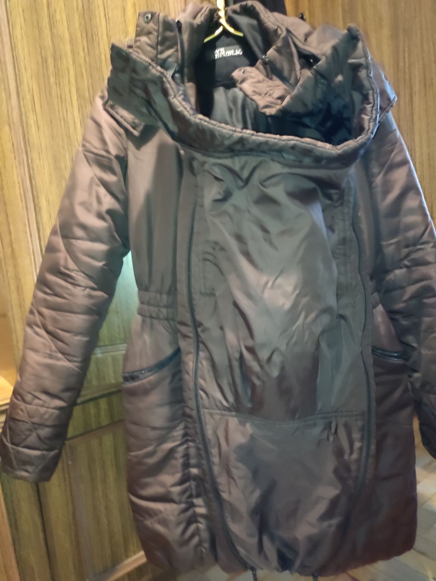 Слинго-куртка,куртка со вставками для животика и ношения ляли в слинге