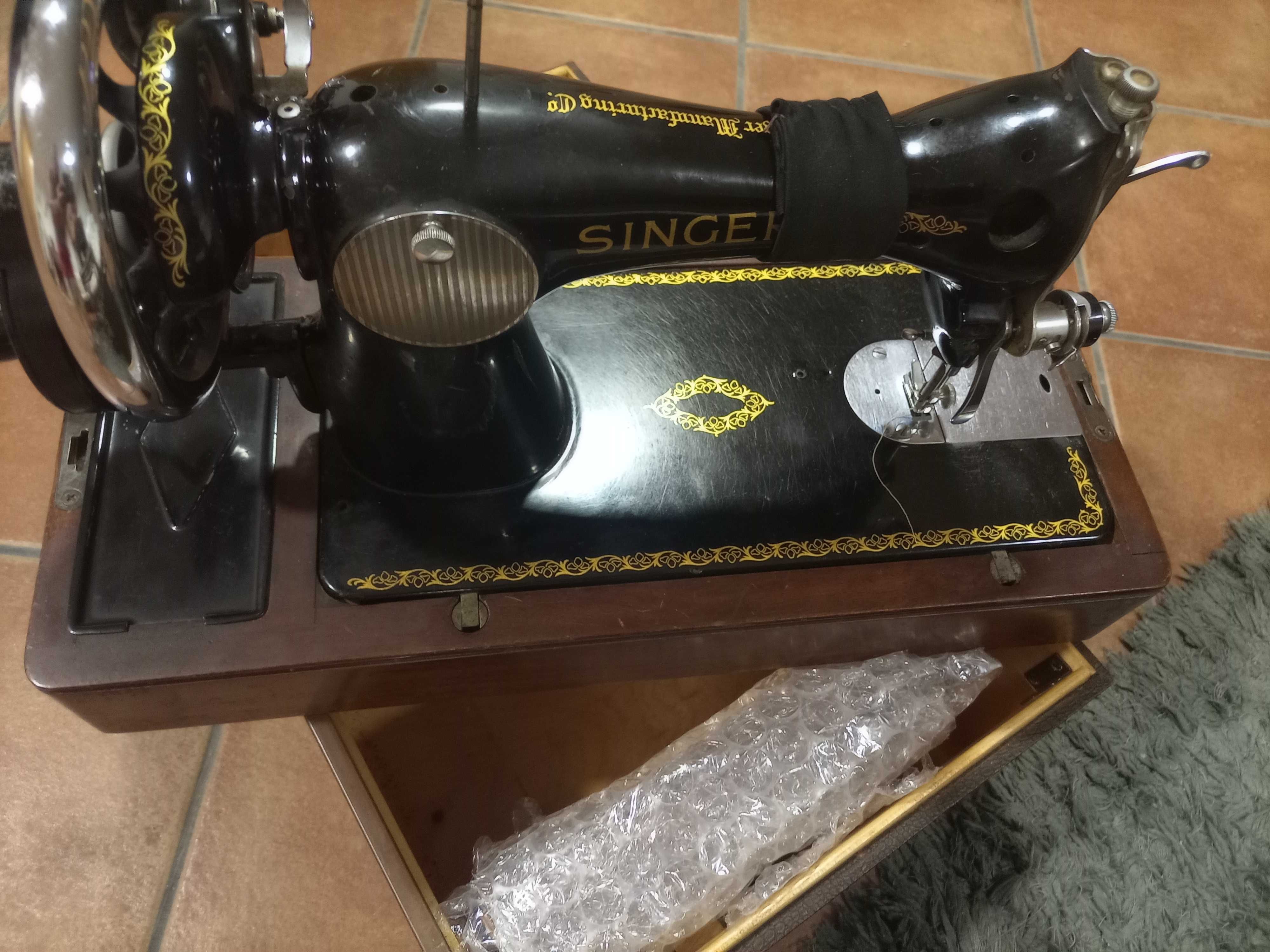 Máquina de costura antiga Singer15k