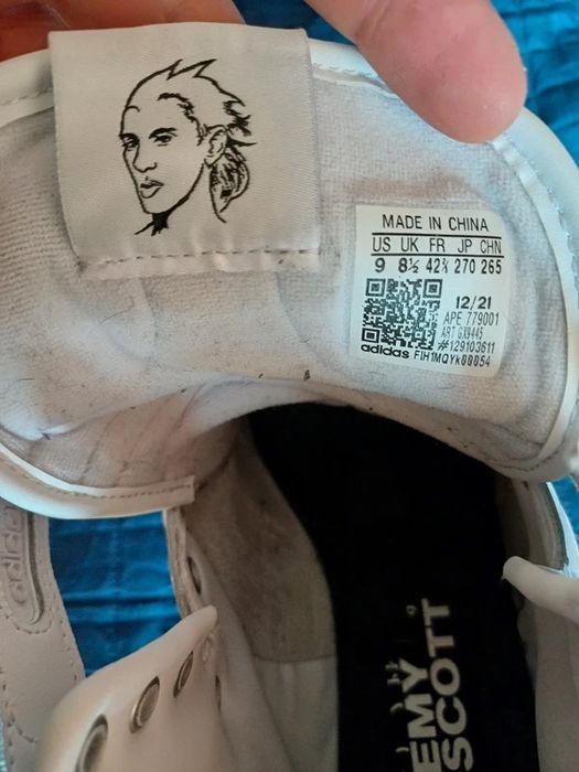 Adidas x Jeremy Scott 42 / 42.5 білі white