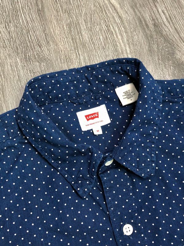Levis Koszula Męska w Kropeczki Logowana r. M