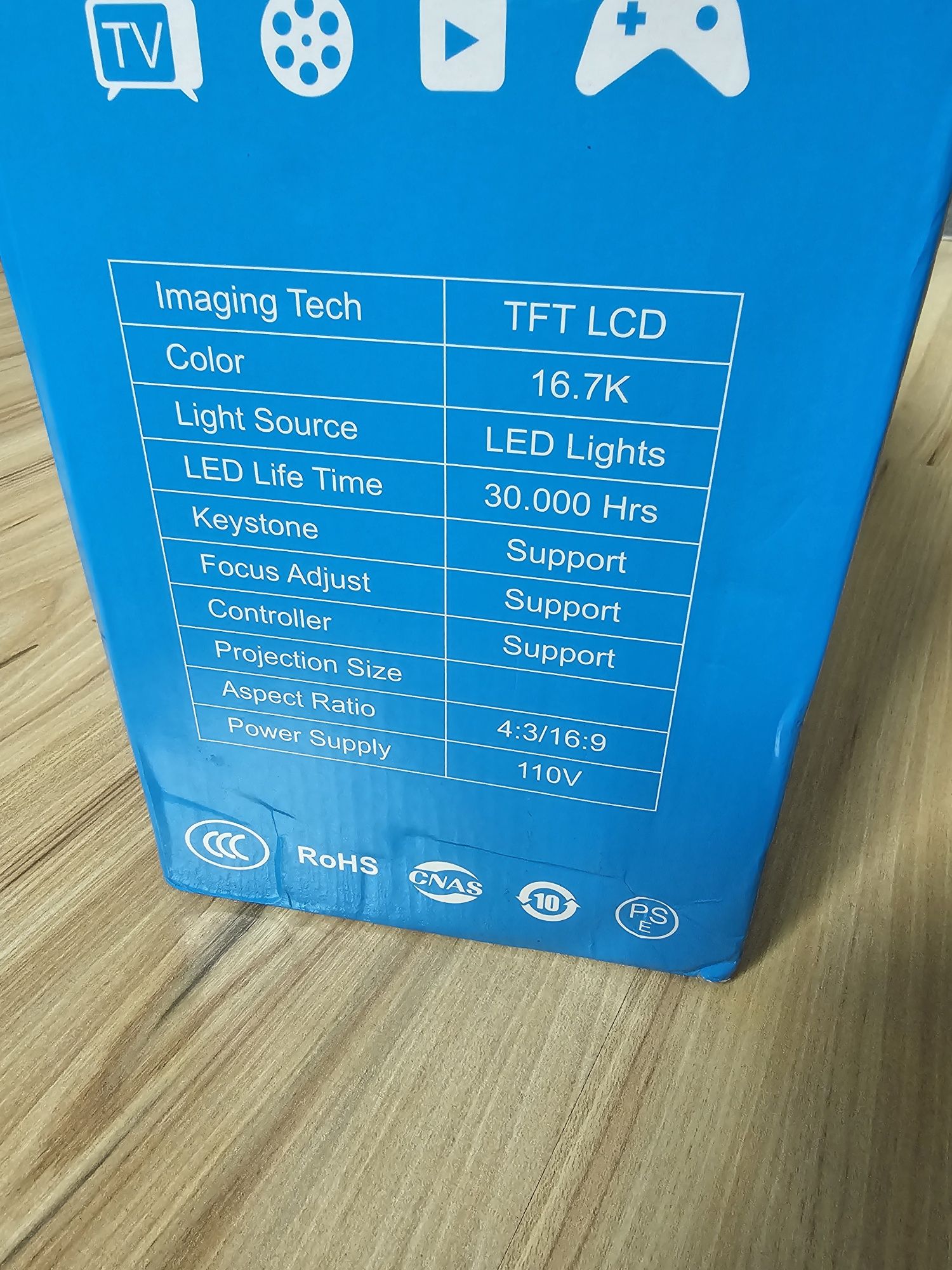 Projektor TFT LCD LED sprawny działający okazja wifi bluetooth 5.0