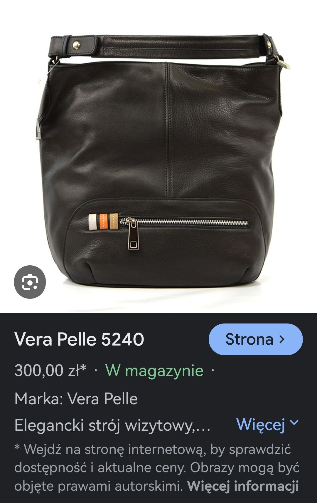 Torebka vera Pelle 5240