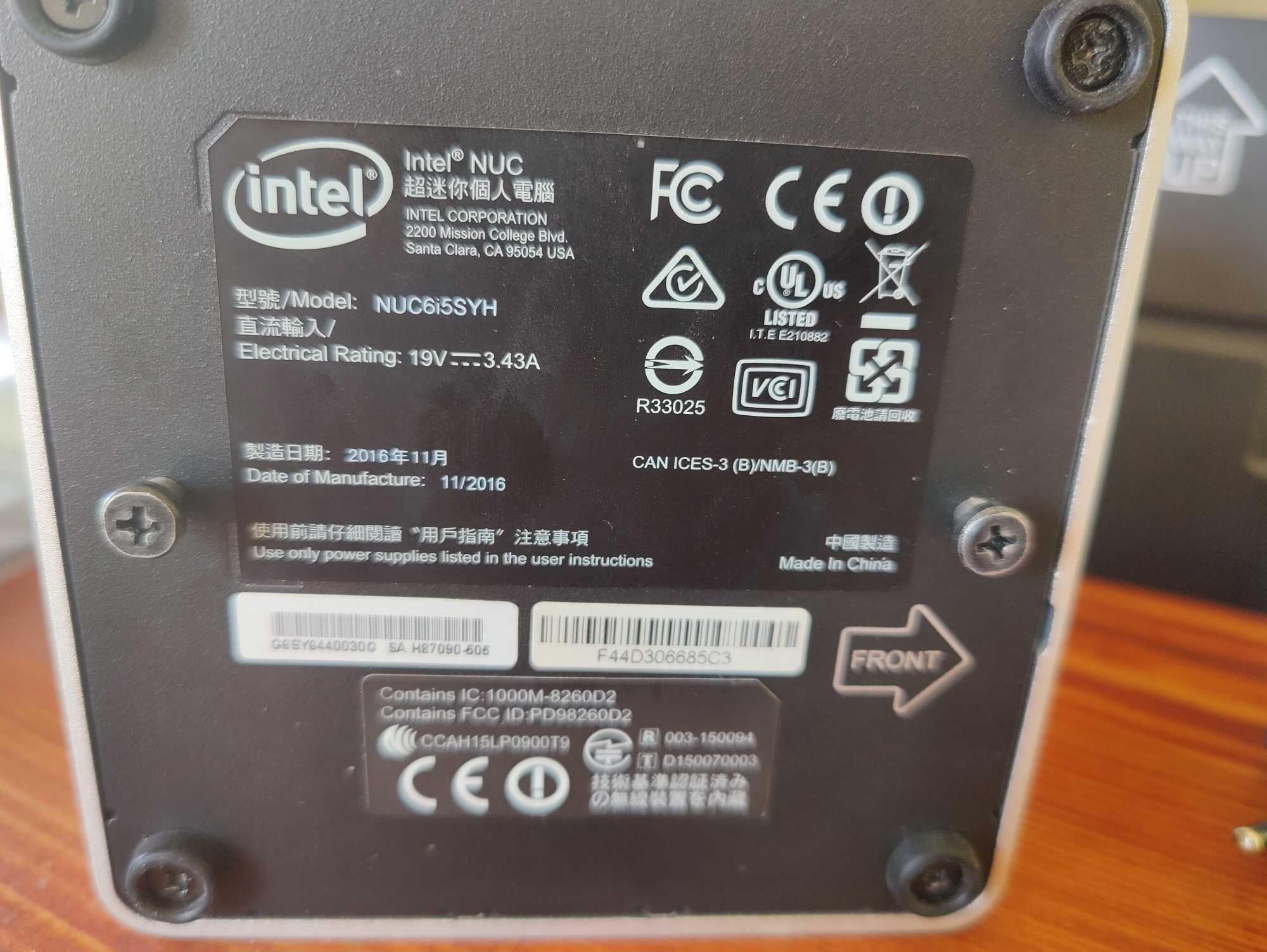 Intel NUC6 i5 completo
