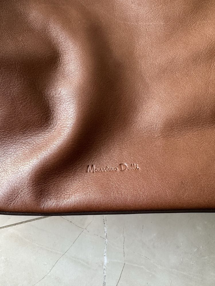 Кожаная сумка Massimo Dutti