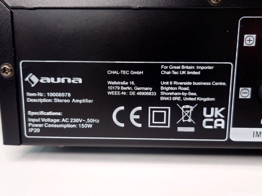 Auna AV2 CD508BT wzmacniacz HI-FI Bluetooth AUX DVD CD